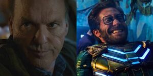 Split-image-of-Adrian-Toomes-in-Spider-Man-Homecoming-and-Quentin-Beck-in-Spider-Man-Far-From-Home